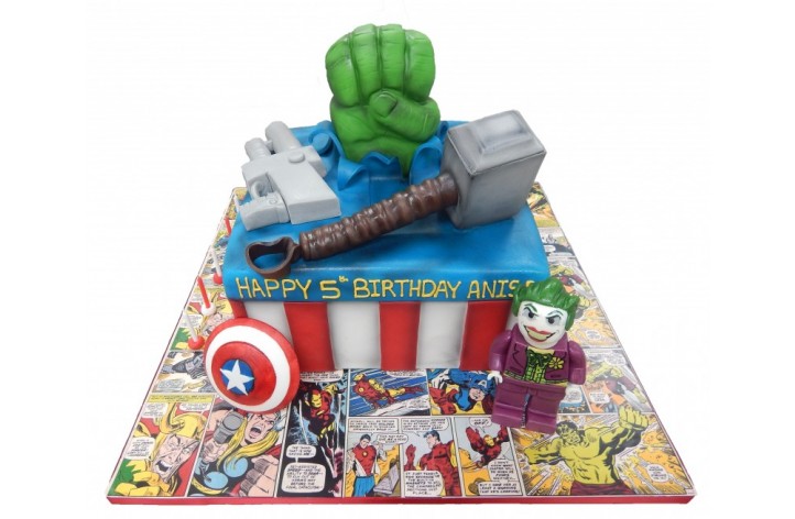 Marvel Comic Cake